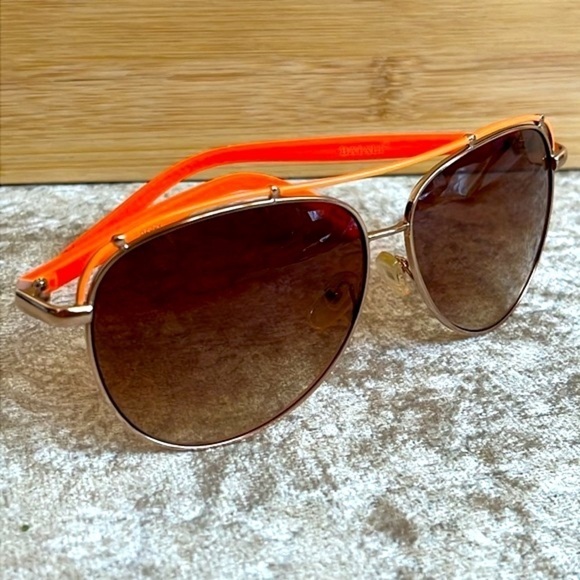 Brand New Batali Neon Orange Frame Aviator Sunglasses Gradient Lens main image 15